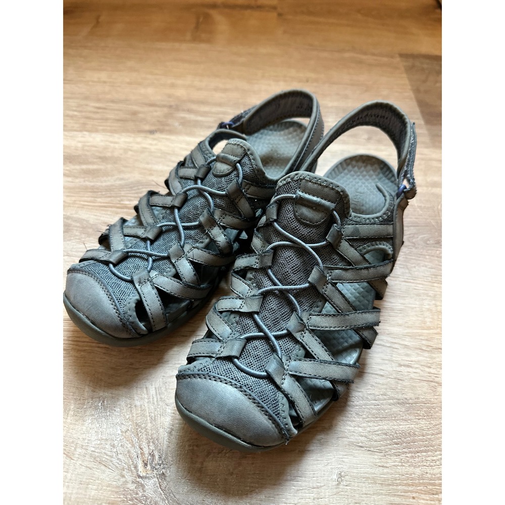 Baretraps | Women's Gray Slingback Strappy Comfort Casual Sport Sandals Shoes, 8